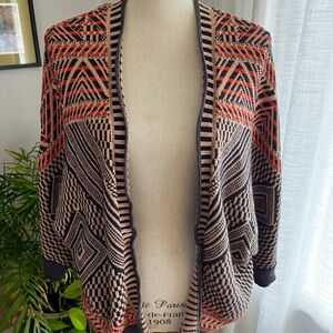 Moth Anthropologie Multicolor Knit open cardigan Sweater M
